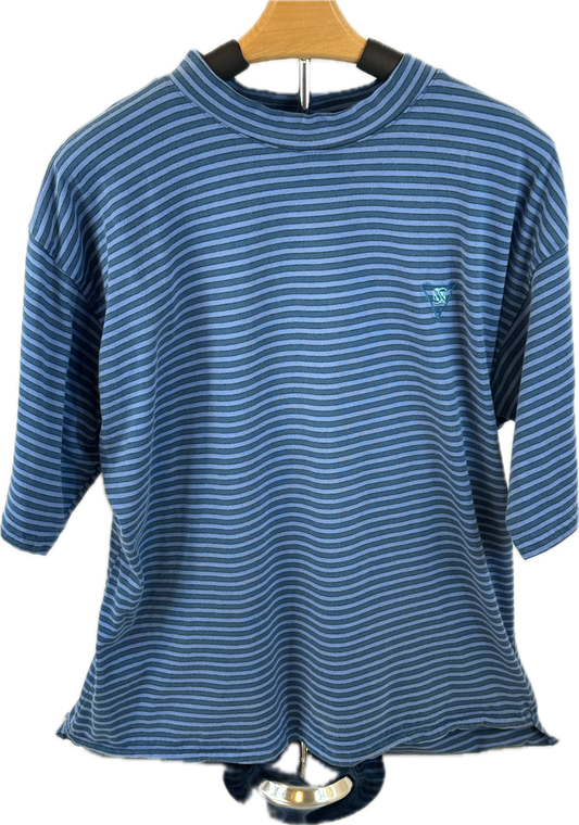 Vintage Blue Stripe Large T-Shirt