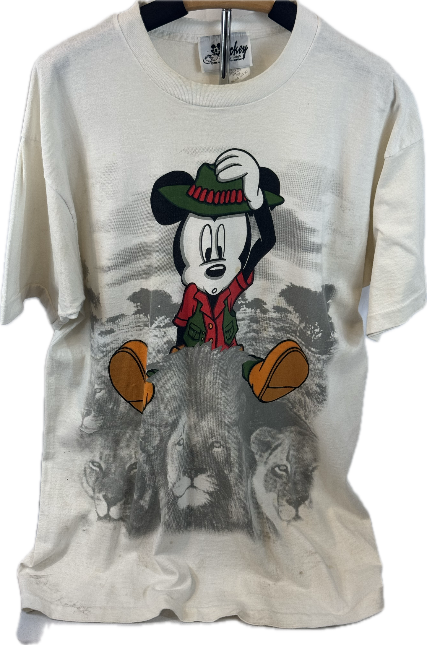 Vintage Mickey by Jerry Leig Mickey Mouse Safari Lion T-Shirt