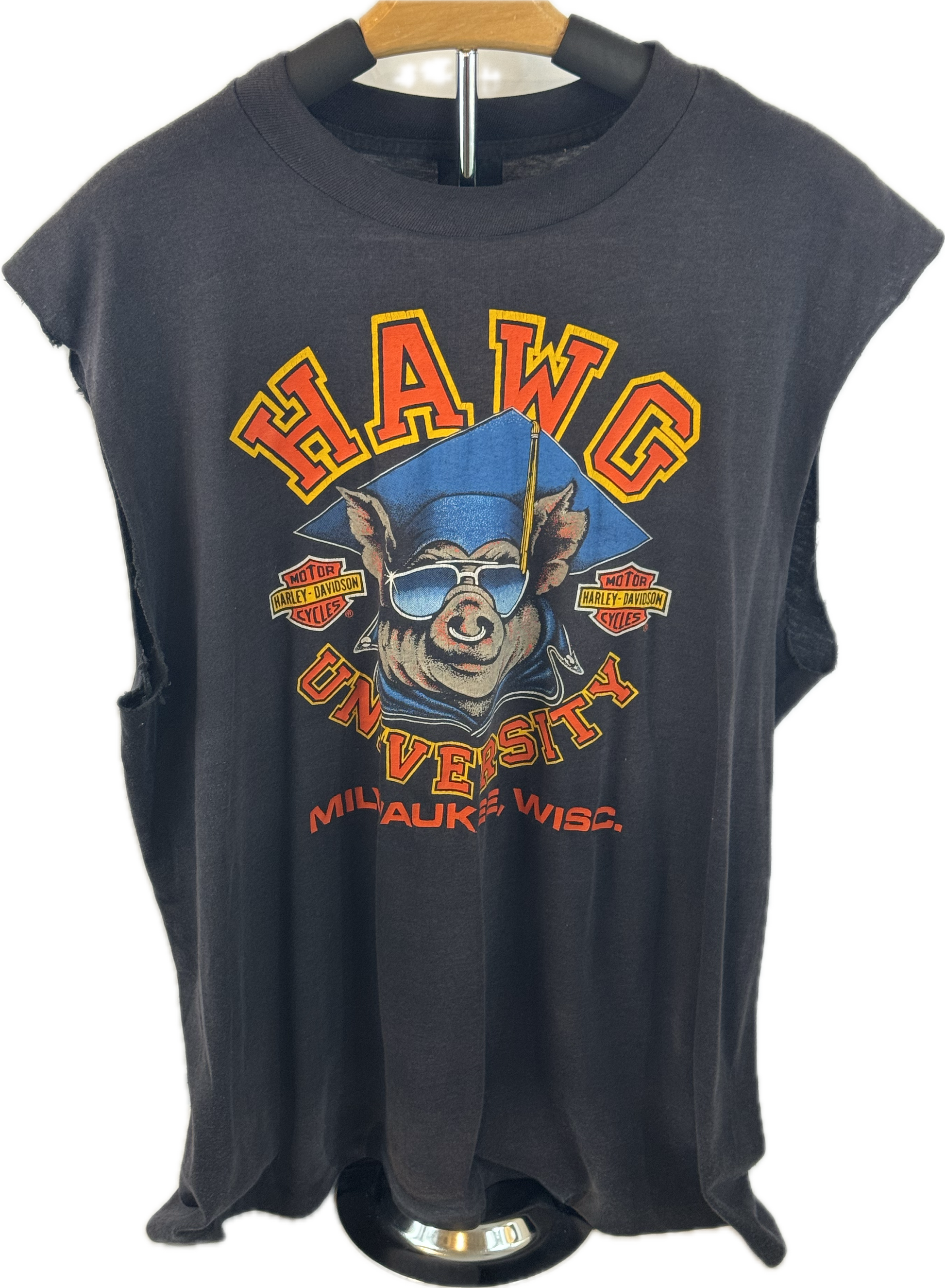 Vintage HAWG University Harley - Davidson of Utica New York XL T-Shirt