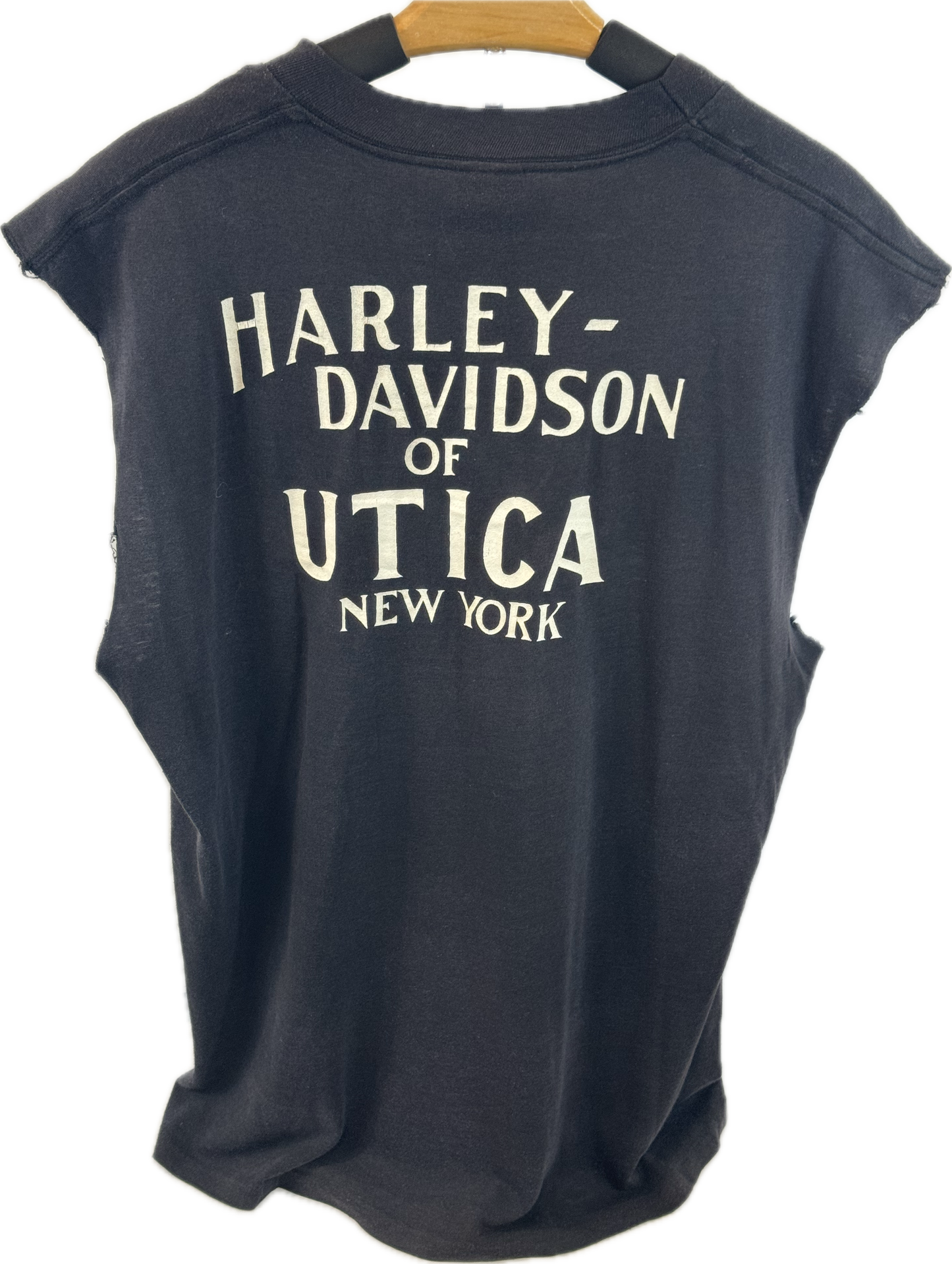 Vintage HAWG University Harley - Davidson of Utica New York XL T-Shirt Back Side