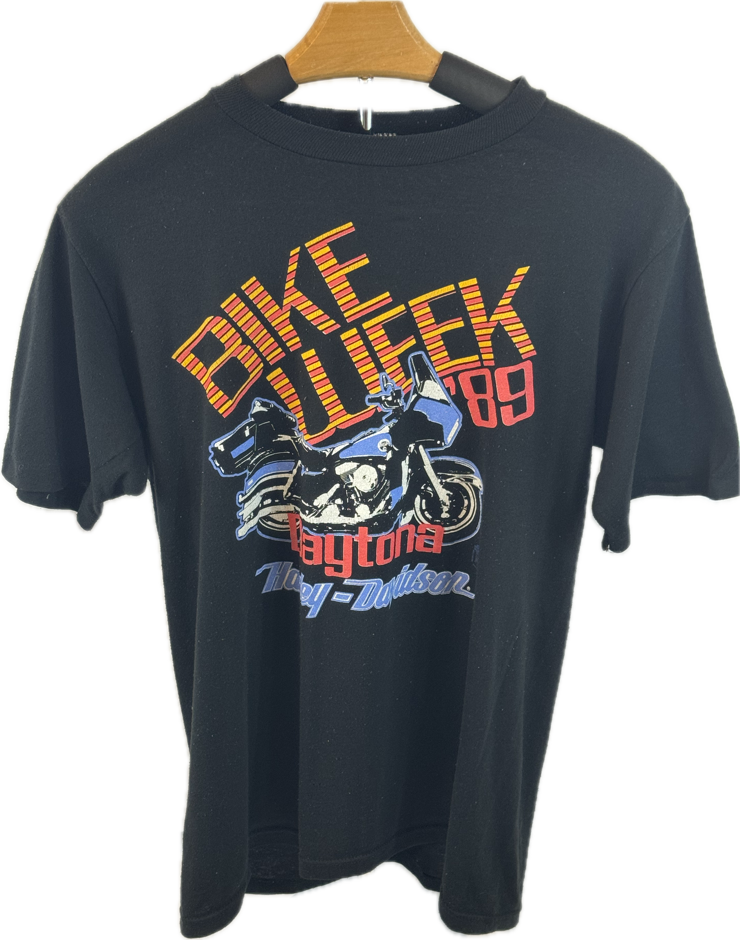 Vintage Bike Week 88 Daytona Beach Florida Robinson Harley Davidson Medium (38-40) T-Shirt